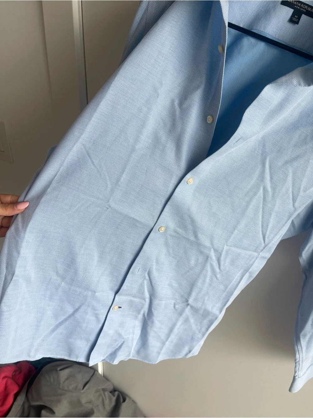 Banana Republic Camden Fit Light Blue Men's Dress Shirt